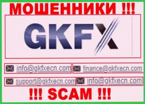 В контактной информации, на сайте мошенников GKFX ECN, указана вот эта электронная почта