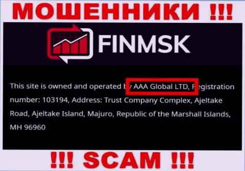 Инфа про юр лицо internet разводил Fin MSK - AAA Global Ltd, не спасет вас от их загребущих рук