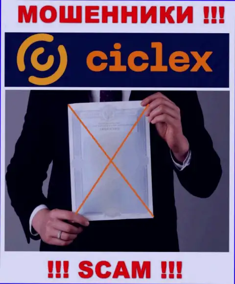 Сведений о лицензии конторы Ciclex на ее официальном сайте НЕ ПРЕДОСТАВЛЕНО