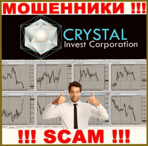 Мошенники CrystalInvest склоняют людей взаимодействовать, а в результате обувают