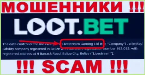 Вы не сумеете уберечь свои денежные средства сотрудничая с организацией LootBet, даже в том случае если у них есть юридическое лицо Livestream Gaming Ltd