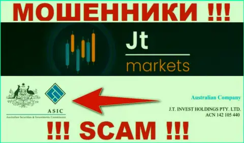 JTMarkets Com прикрывают свою незаконную деятельность проплаченным регулятором - ASIC