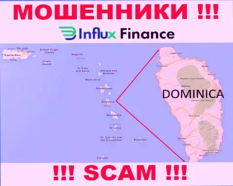 Организация InFluxFinance Pro - это мошенники, базируются на территории Commonwealth of Dominica, а это оффшор