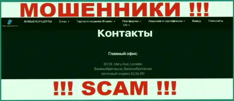 Представленный юридический адрес на web-сайте TRSM LTD - это ФЕЙК ! Избегайте данных обманщиков