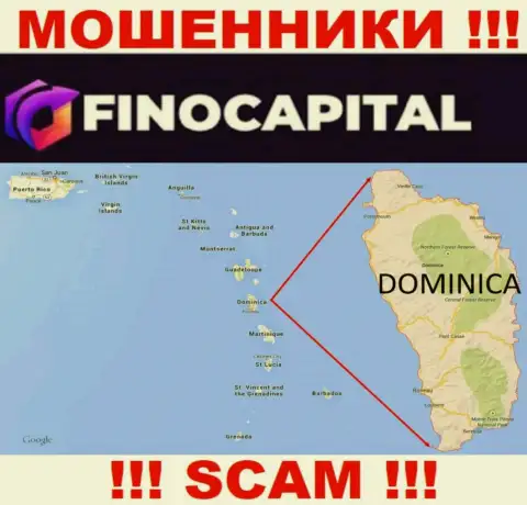 Юридическое место регистрации FinoCapital на территории - Dominica