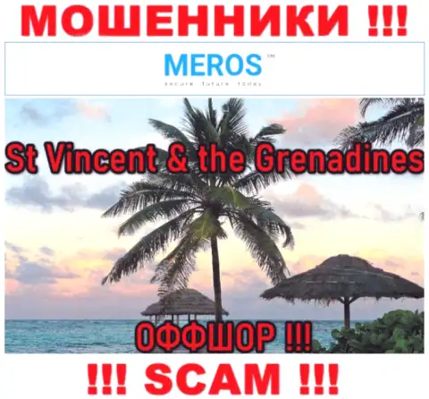 St Vincent & the Grenadines - это официальное место регистрации конторы MerosMT Markets LLC