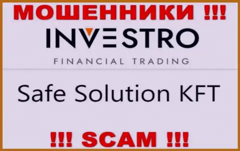 Компания Investro находится под руководством компании Safe Solution KFT