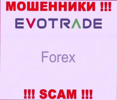 EvoTrade не внушает доверия, Forex - это именно то, чем промышляют данные интернет мошенники