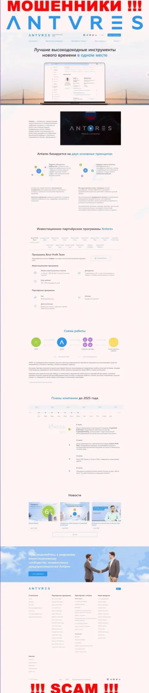 Осторожно, web-ресурс махинаторов Антарес Лтд - это капкан для лохов