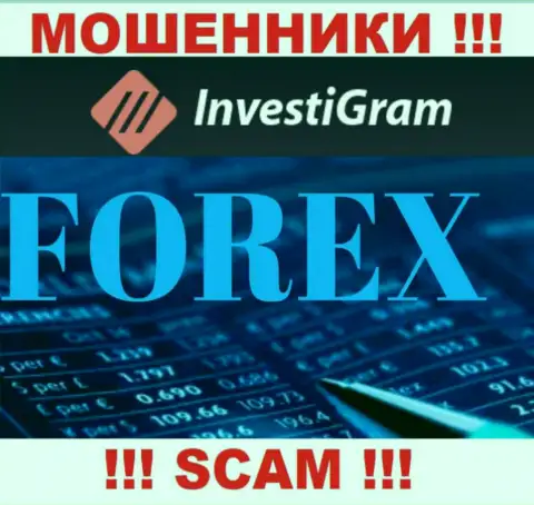 ФОРЕКС - это тип деятельности преступно действующей компании InvestiGram Com