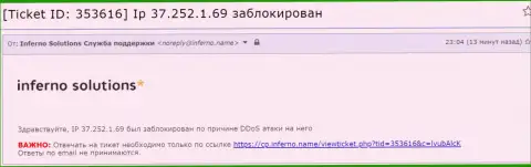 Свидетельство Ддос атаки на web-сайт Exante Obman Com