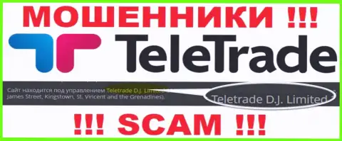 Телетрейд Ди Джей Лимитед, которое управляет организацией TeleTrade Org