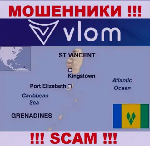 Влом расположились на территории - Saint Vincent and the Grenadines, избегайте совместного сотрудничества с ними