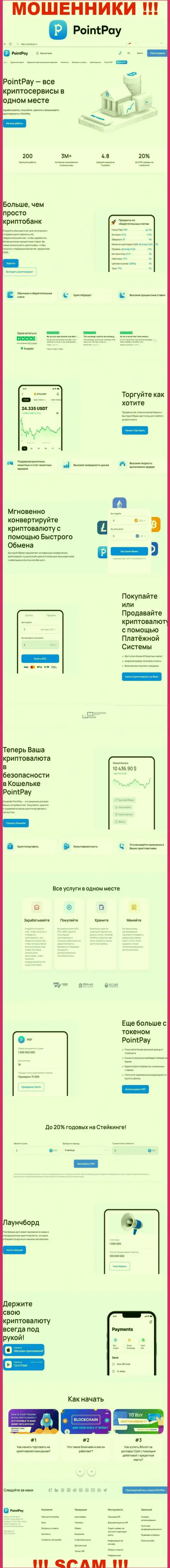 Официальная онлайн страница организации ПоинтПай