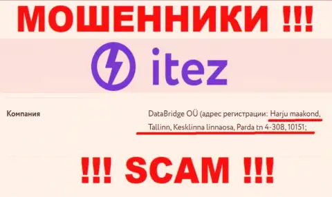 Не ведитесь на то, что Itez расположены по тому адресу, что опубликовали на своем сайте