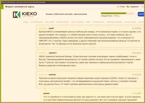 О отличном качестве условий спекулирования компании Kiexo Com в отзывах из первых рук биржевых трейдеров на портале трейдерсюнион ком