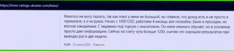 Точка зрения пользователей всемирной сети интернет об условиях для торговли брокерской компании Киексо Ком на сайте forex ratings ukraine com